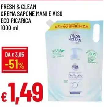 Fresh & Clean crema sapone mani e viso