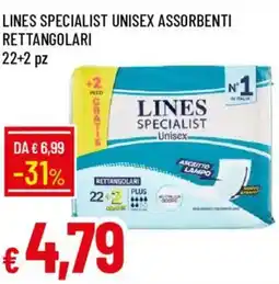 Galassia Lines specialist unisex assorbenti rettangolari offerta