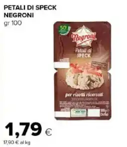 Tigre Amico Petali di speck Negroni offerta