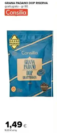 Tigre Amico Grana Padano DOP Riserva grattugiato Consilia offerta