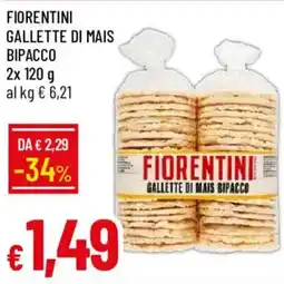 Galassia Fiorentini gallette di mais bipacco offerta