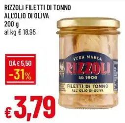 Galassia Filetti di tonno Rizzoli all'olio di oliva offerta
