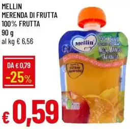 Galassia Mellin merenda di frutta offerta