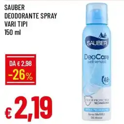 Galassia Sauber deodorante spray offerta