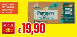 Galassia Pampers Baby-dry più asciutto offerta