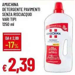 Galassia Amuchina detergente pavimenti senza risciacquo offerta