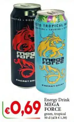 D'Italy Energy Drink MEGA FORCE offerta