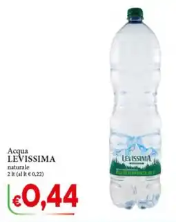 D'Italy Acqua naturale Levissima offerta