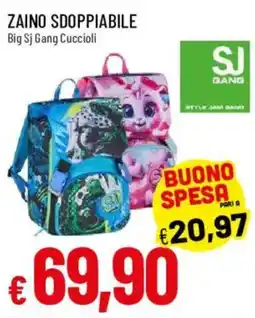 Galassia Zaino sdoppiabile Big Sj Gang Cuccioli offerta