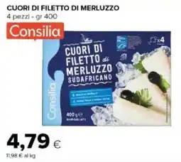 Tigre Amico Cuori di filetto di merluzzo sudafricano Consilia offerta
