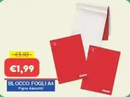 Huali Market Blocco fogli A4 Pigna Assortiti offerta