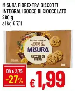 Galassia Biscotti integrali gocce di cioccolato Misura offerta