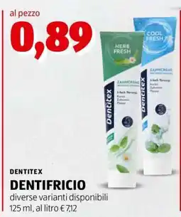 ALDI Dentifricio offerta