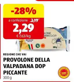 ALDI PROVOLONE DELLA VALPADANA DOP PICCANTE offerta