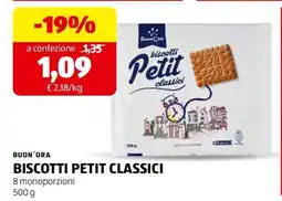 ALDI BUON'ORA BISCOTTI PETIT CLASSICI offerta