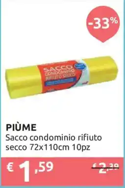 Ipersoap Piùme sacco condominio rifiuto secco offerta
