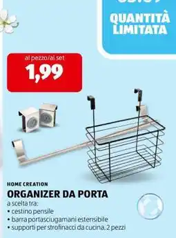 ALDI ORGANIZER DA PORTA offerta