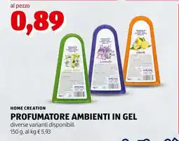 ALDI PROFUMATORE AMBIENTI IN GEL offerta