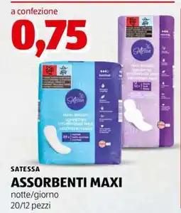ALDI SATESSA ASSORBENTI MAXI offerta