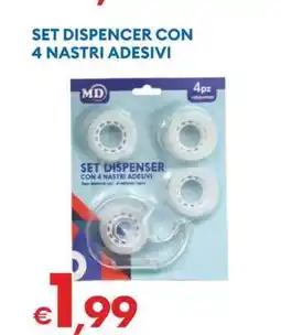MD Discount SET DISPENCER CON 4 NASTRI ADESIVI offerta