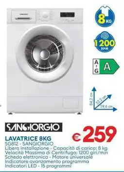 MD Discount LAVATRICE 8KG offerta