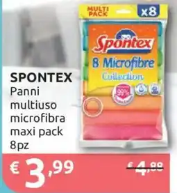 Ipersoap Spontex Panni multiuso microfibra offerta