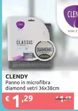 Ipersoap Clendy panno in microfibra diamond vetri offerta