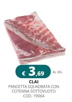 Altasfera Pancetta squadrata con cotenna sotto vuoto CLAI offerta