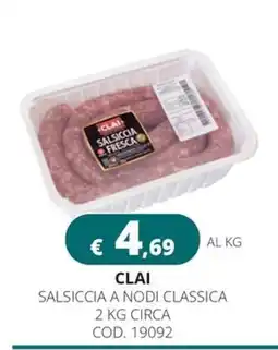 Altasfera Clai Salsiccia a nodi classica offerta