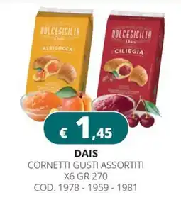 Altasfera Cornetti gusti assortiti DAIS offerta