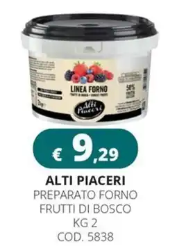 Altasfera Alti Piaceri preparato forno frutti di bosco offerta