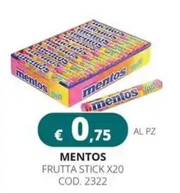 Altasfera Mentos frutta stick offerta