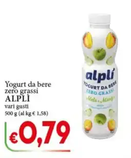 D'Italy Yogurt da bere zero grassi Alpli offerta