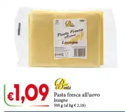 D'Italy Bonontà Pasta fresca all'uovo lasagne offerta