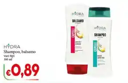 D'Italy Hydra shampoo, balsamo offerta