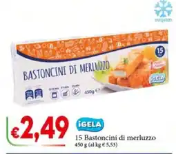 D'Italy Bastoncini di merluzzo igela offerta
