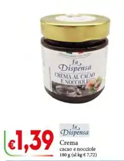 D'Italy La Dispensa Crema cacao e nocciole offerta