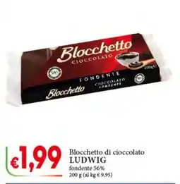 D'Italy Blocchetto di cioccolato Ludwig offerta