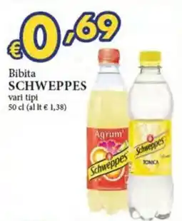 D'Italy Bibita Schweppes offerta