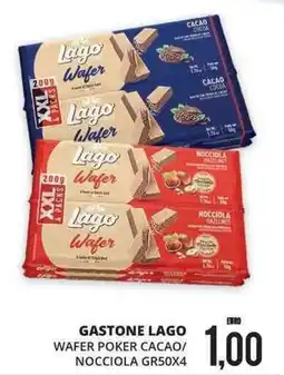 Mazzeo Giocattoli Gastone Lago Wafer Poker Cacao/Nocciola offerta