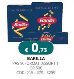 Altasfera Barilla pasta formati assortiti offerta