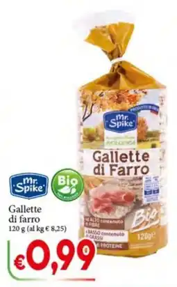 D'Italy Gallette di farro mr Spike offerta