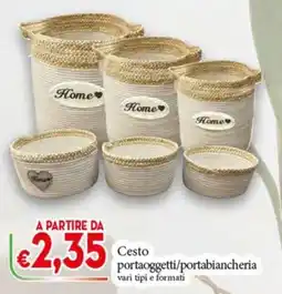 D'Italy Cesto portaoggetti/portabiancheria offerta