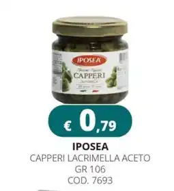 Altasfera Iposea capperi lacrimella aceto offerta