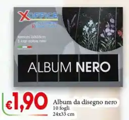 D'Italy Xoffice album da disegno nero offerta