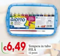 D'Italy Tempera in tubo FILA offerta