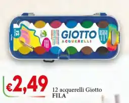 D'Italy 12 acquerelli Giotto offerta