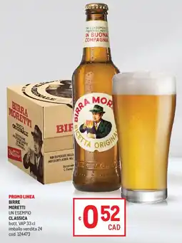 Metro Birra Moretti Classica offerta
