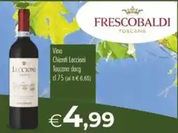 MerSi Supermercati Vino Chianti Leccioni Toscana docg offerta
