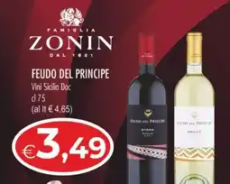 MerSi Supermercati Feudo del Principe Vini Sicilia Doc offerta